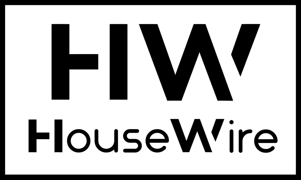 The HouseWire logo, which also functions as a home button on the website